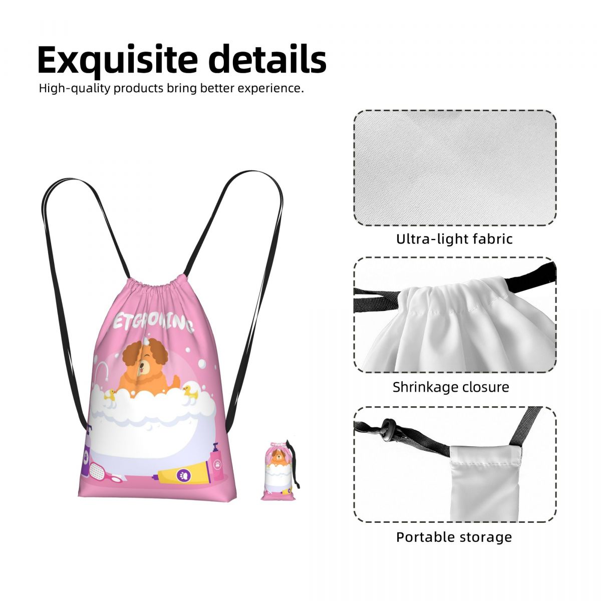 Men'S Grooming Bag - Pet Grooming For Dogs And Cats