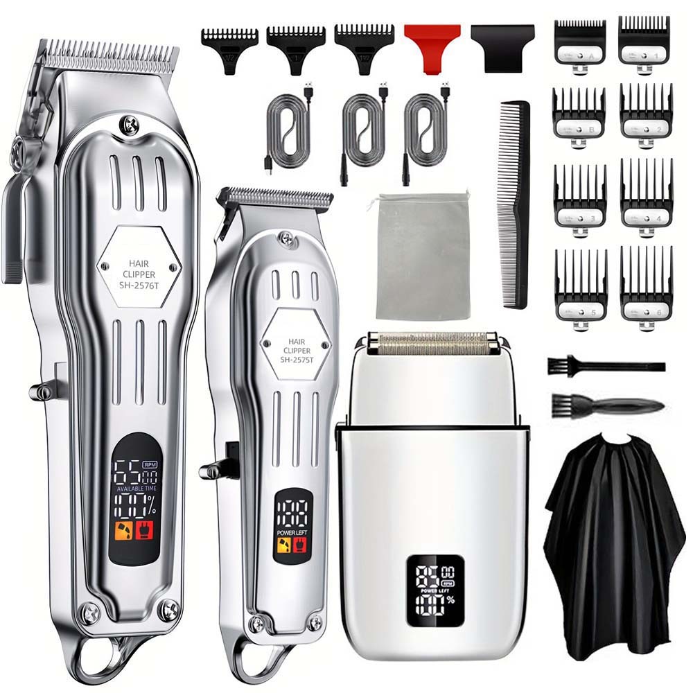Men'S Grooming Scissors - Professional Hair Clipper & Trimmer Set