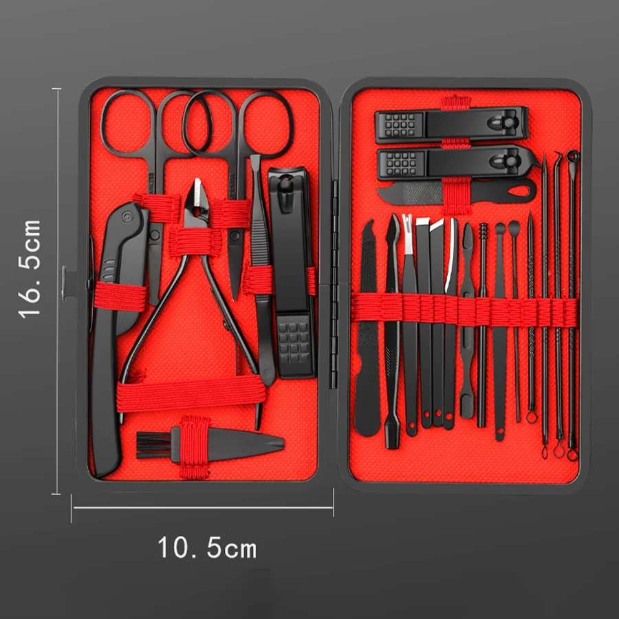 Nail Care Kit Mens - 7-24pcs Professional Nail Clippers Kit -