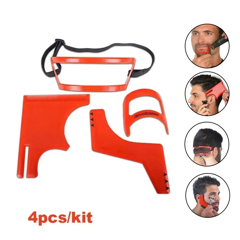 2/4Pcs Men's Beard Combs Hair  - đánh giá và giá Men'S Grooming Scissors