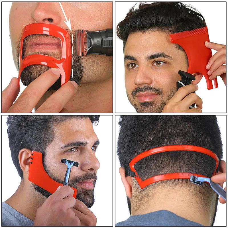 2/4Pcs Men's Beard Combs Hair  - đánh giá và giá Men'S Grooming Scissors