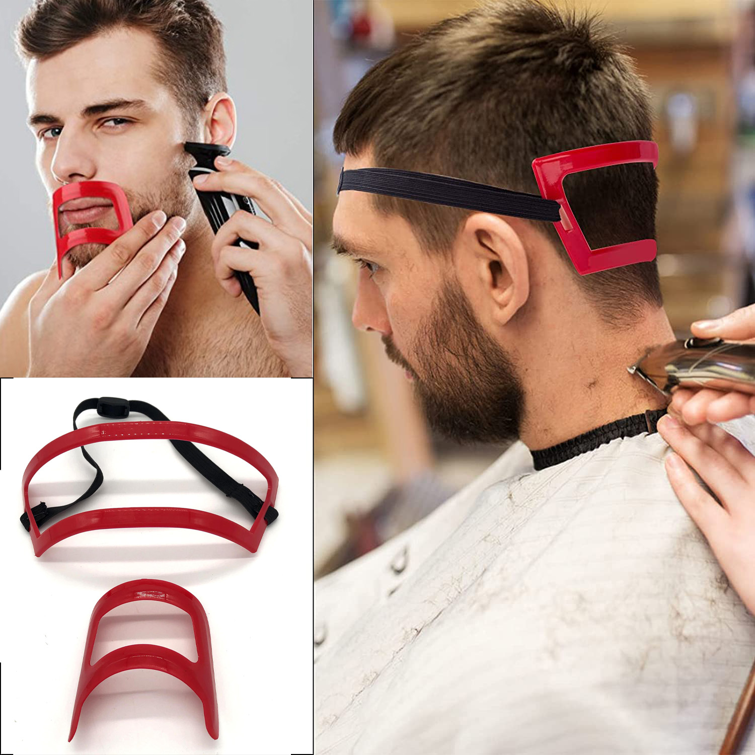 2/4Pcs Men's Beard Combs Hair  - đánh giá và giá Men'S Grooming Scissors