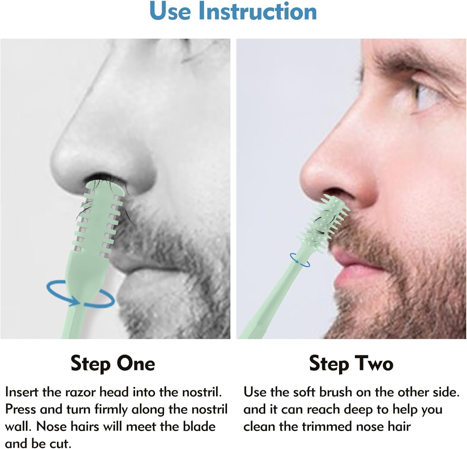 5/20/50Pcs 2-in-1 Nasal Cutter - đánh giá và giá Men'S Grooming Scissors