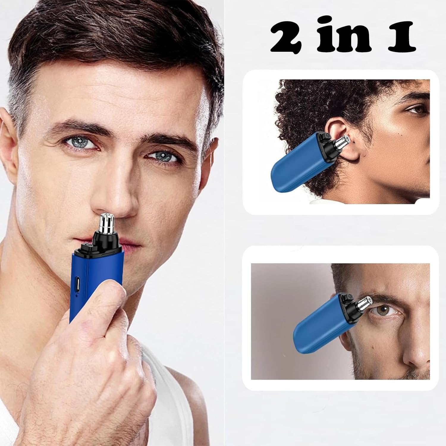 Nose Ear Hair Trimmer USB Rech - đánh giá và giá Men'S Grooming Scissors