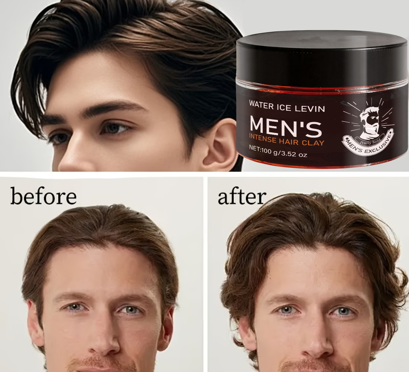 Men's Firm Hold Hair Clay with - đánh giá và giá Pomade Hair Clay
