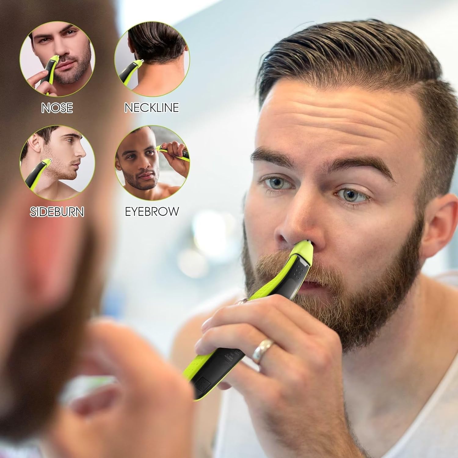 YUKU Nose Hair Trimmer Replace - đánh giá và giá Men'S Grooming Scissors