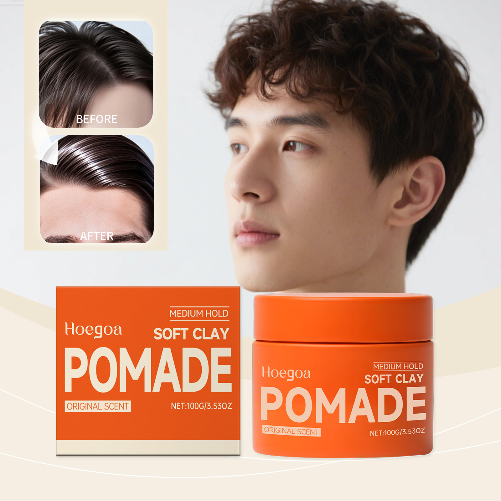 Original Hair Wax Long-Lasting - đánh giá và giá Pomade Hair Clay