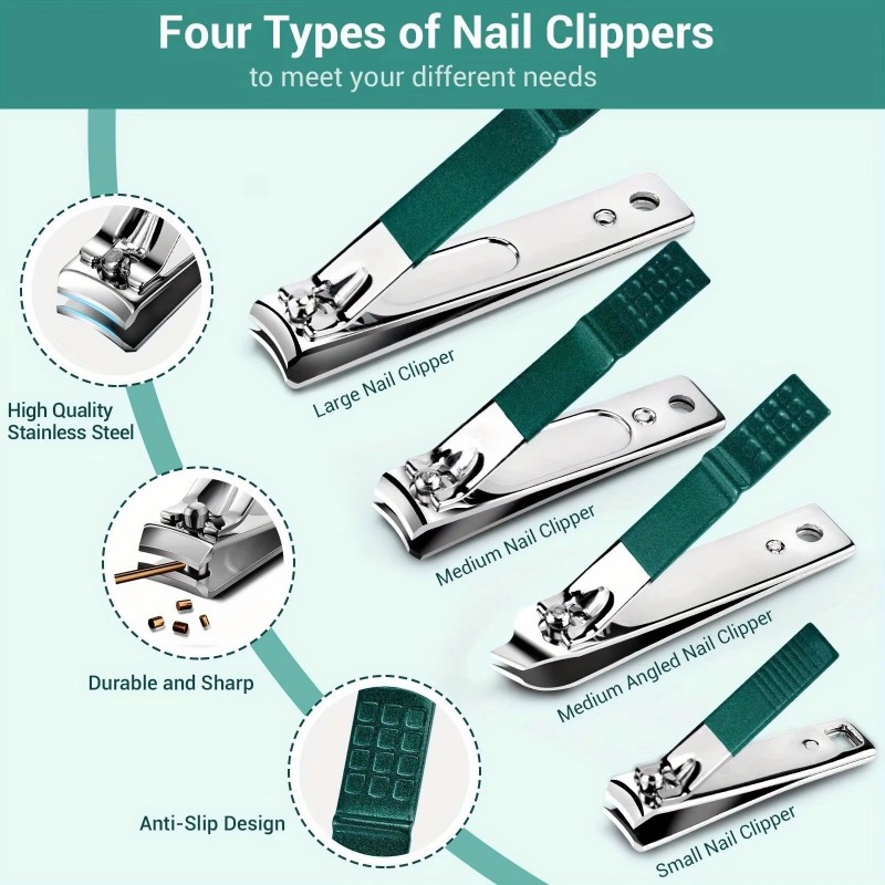Manicure Set Nail Clippers Kit - đánh giá và giá Nail Care Kit Mens