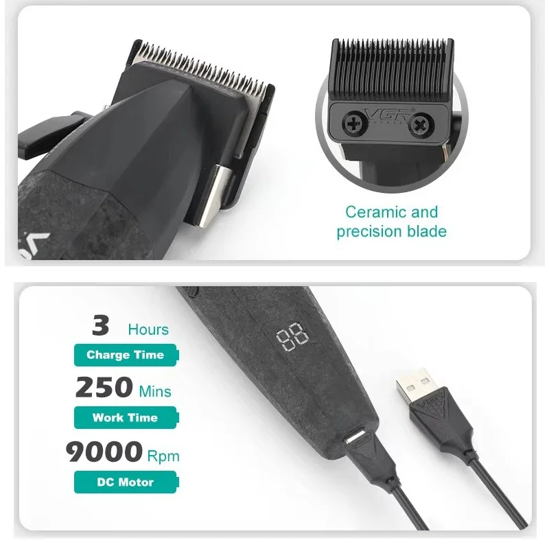 VGR Professional Combo Hair Tr - đánh giá và giá Men'S Grooming Scissors