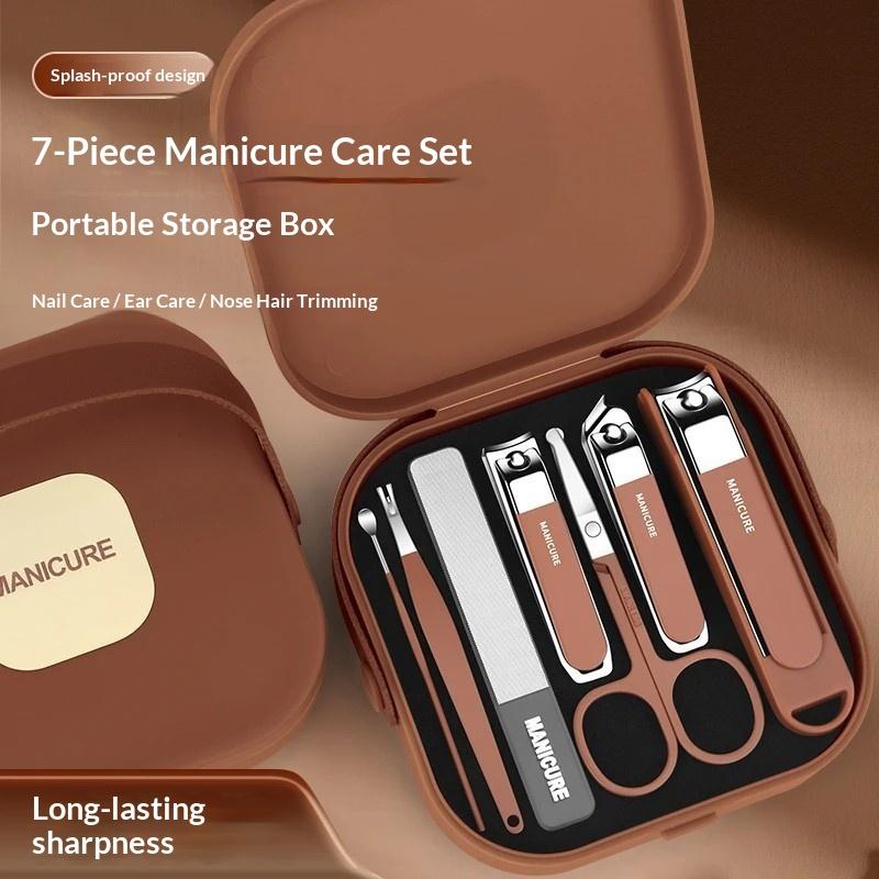 7/8Pcs Nail Art Tools Set Nail - đánh giá và giá Nail Care Kit Mens
